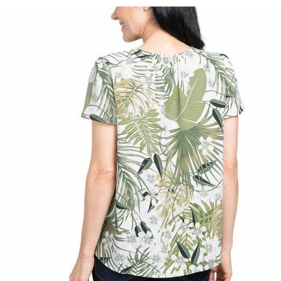 *HILARY Radley Women's Top Size S Ladies' Printed Blouse Green  -XXXL - Picture 3 of 3